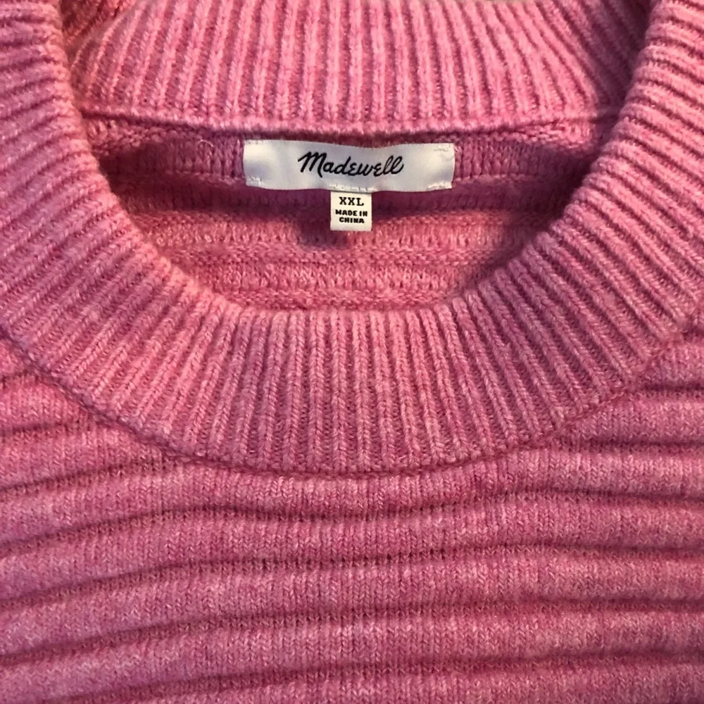 Pink Crewneck Madewell Sweater - Picture 3 of 4